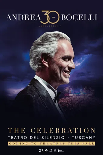 andrea bocelli 30: the celebration 2024 poster